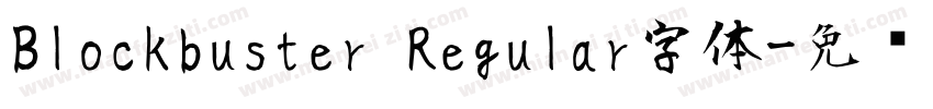 Blockbuster Regular字体字体转换
